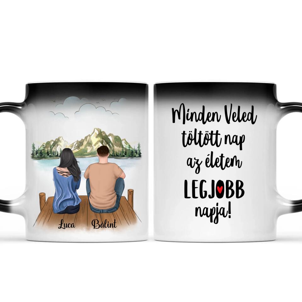 Egyedi bögre pároknak - életem legszebb napja volt