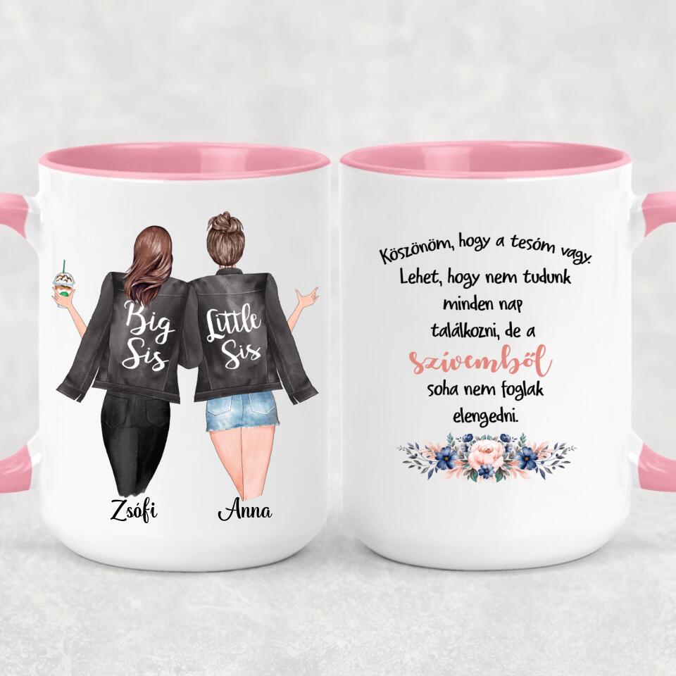 Egyedi bögre testvéreknek - köszönöm, hogy a tesóm vagy