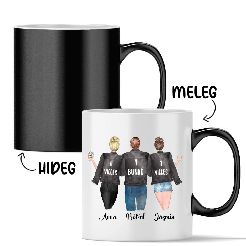 Egyedi bögre testvéreknek - 2 lány és 1 fiú