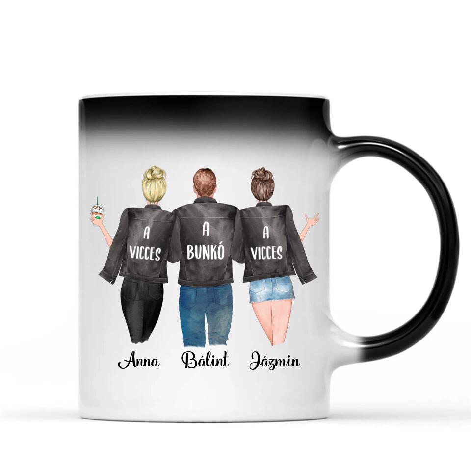 Egyedi bögre testvéreknek - 2 lány és 1 fiú
