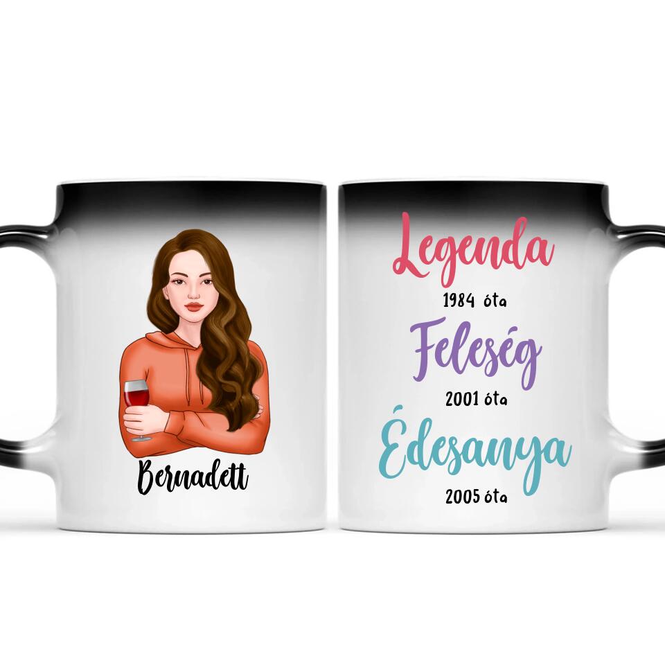 Egyedi bögre feleségnek, édesanyának