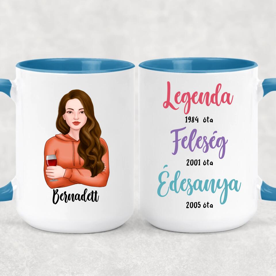 Egyedi bögre feleségnek, édesanyának