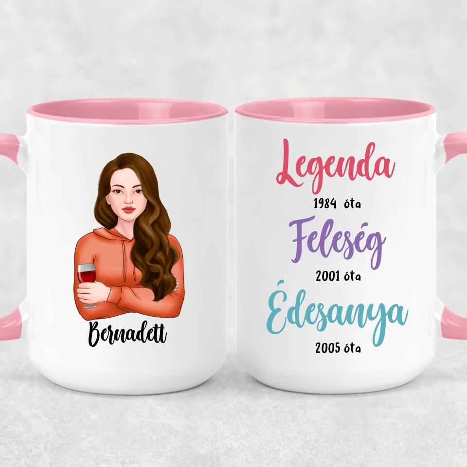Egyedi bögre feleségnek, édesanyának