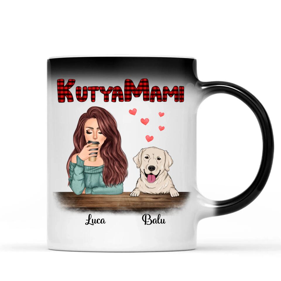 Egyedi kutyás bögre, akár 4 kutyussal