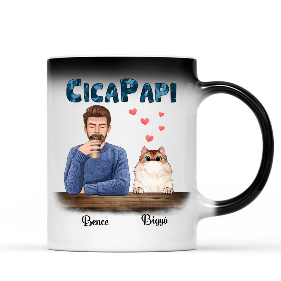 Egyedi macskás bögre, akár 4 cicával - cicapapi