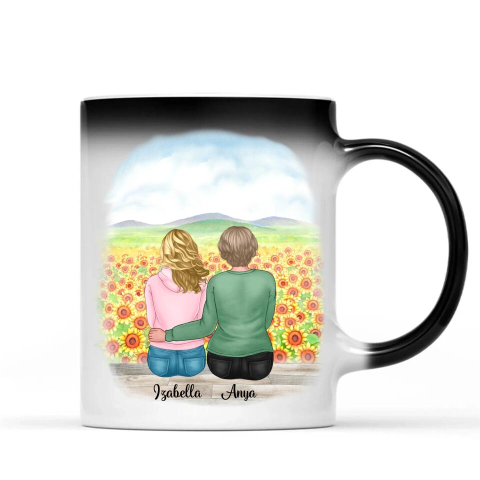 Egyedi bögre édesanyáknak - anya és lánya