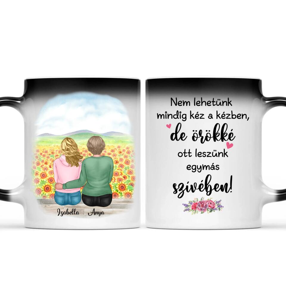 Egyedi bögre édesanyáknak - anya és lánya