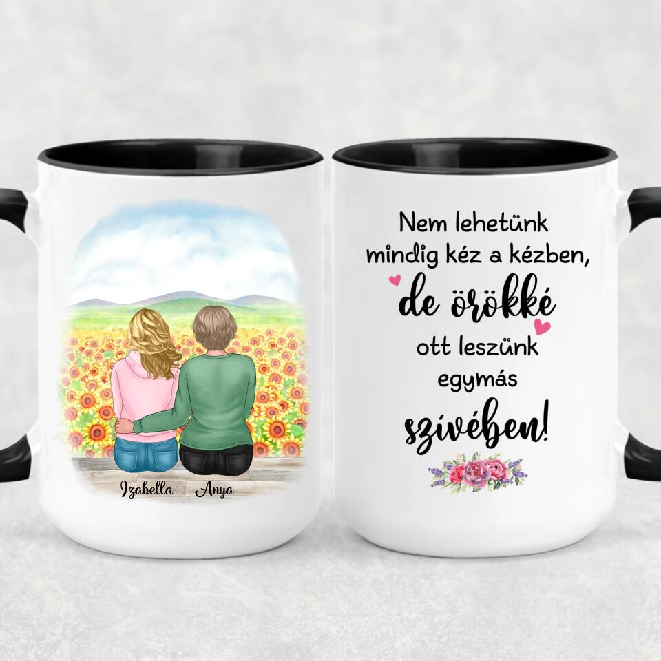 Egyedi bögre édesanyáknak - anya és lánya