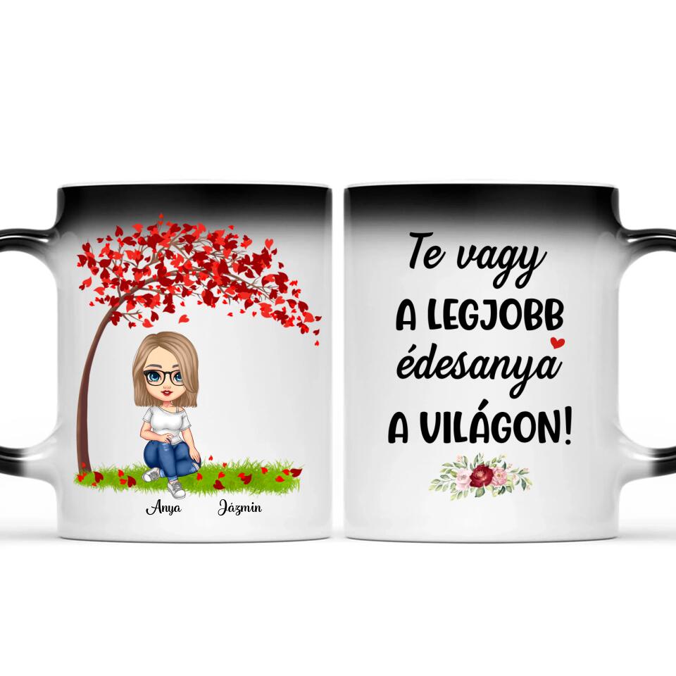 Egyedi bögre édesanyáknak, akár 3 gyermekkel