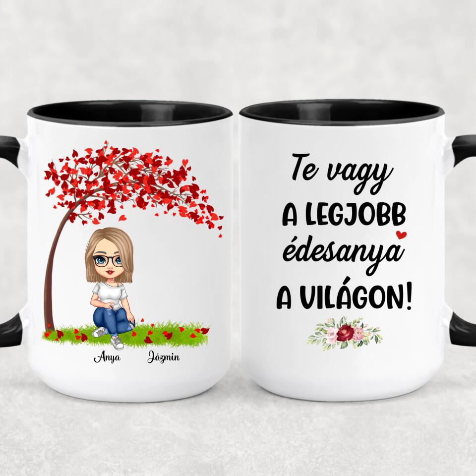Egyedi bögre édesanyáknak, akár 3 gyermekkel