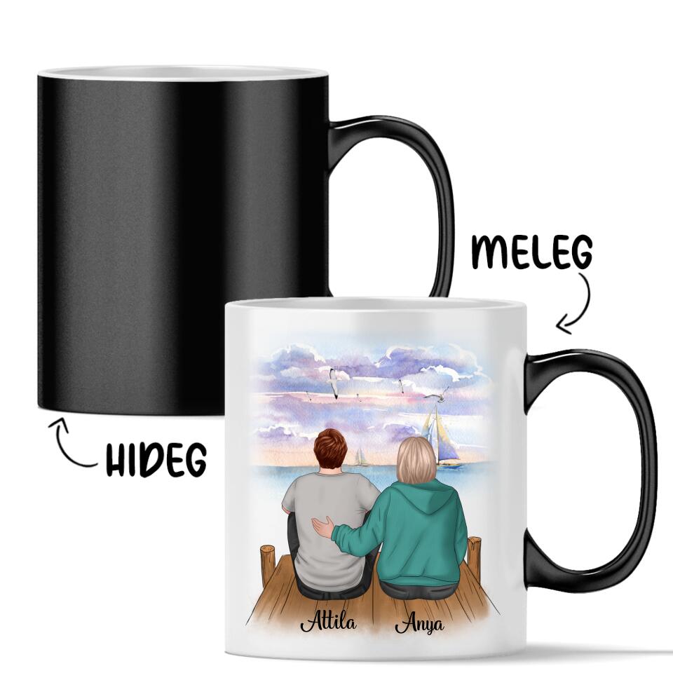 Egyedi bögre édesanyáknak - a szeretet anya és fia között