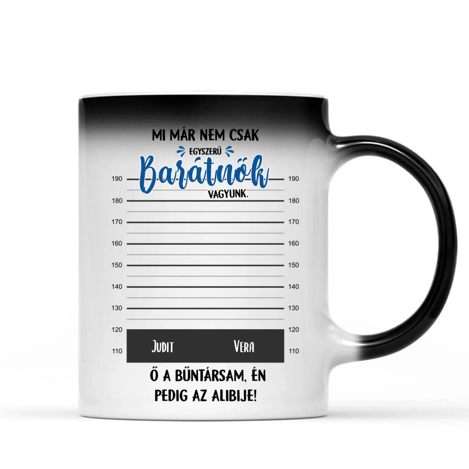 Egyedi bögre barátnőknek - bűntársak