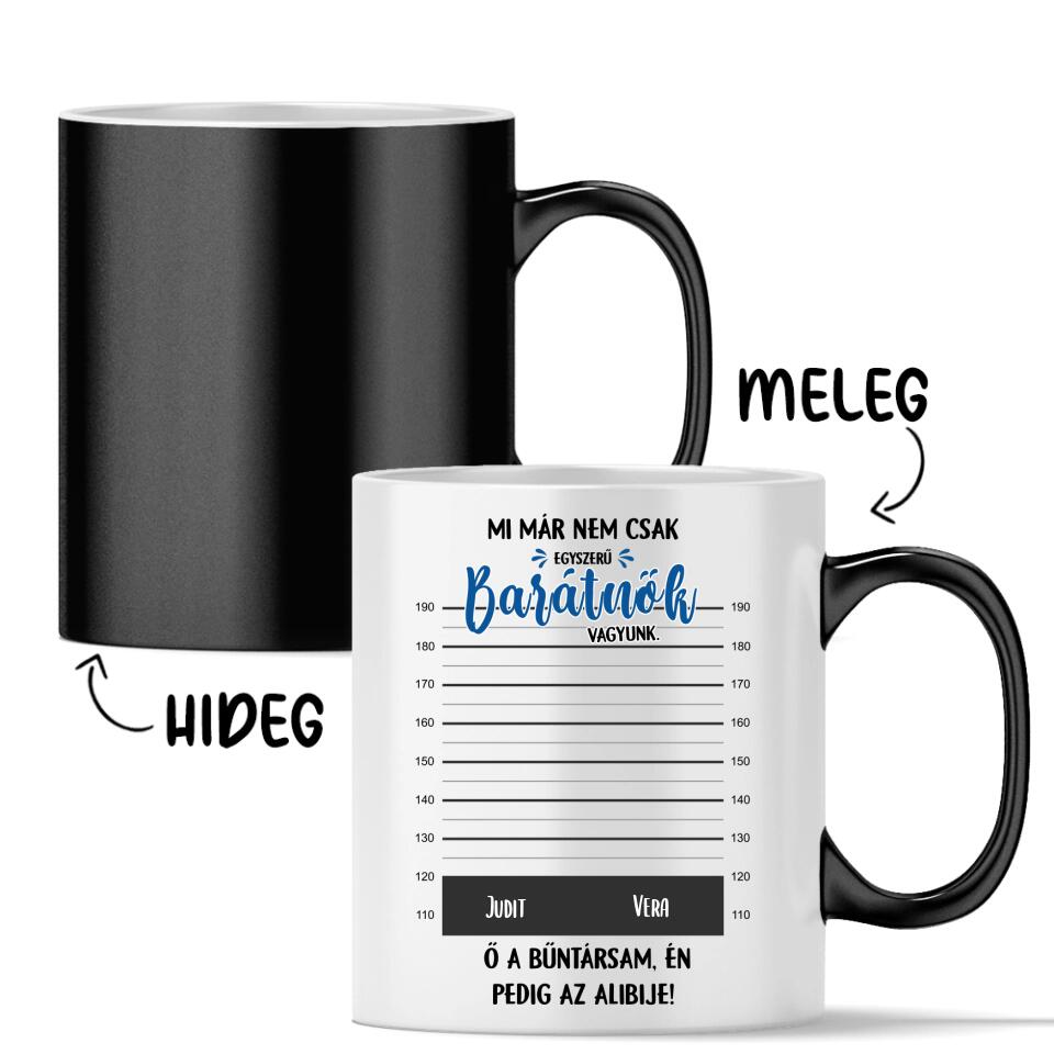 Egyedi bögre barátnőknek - bűntársak