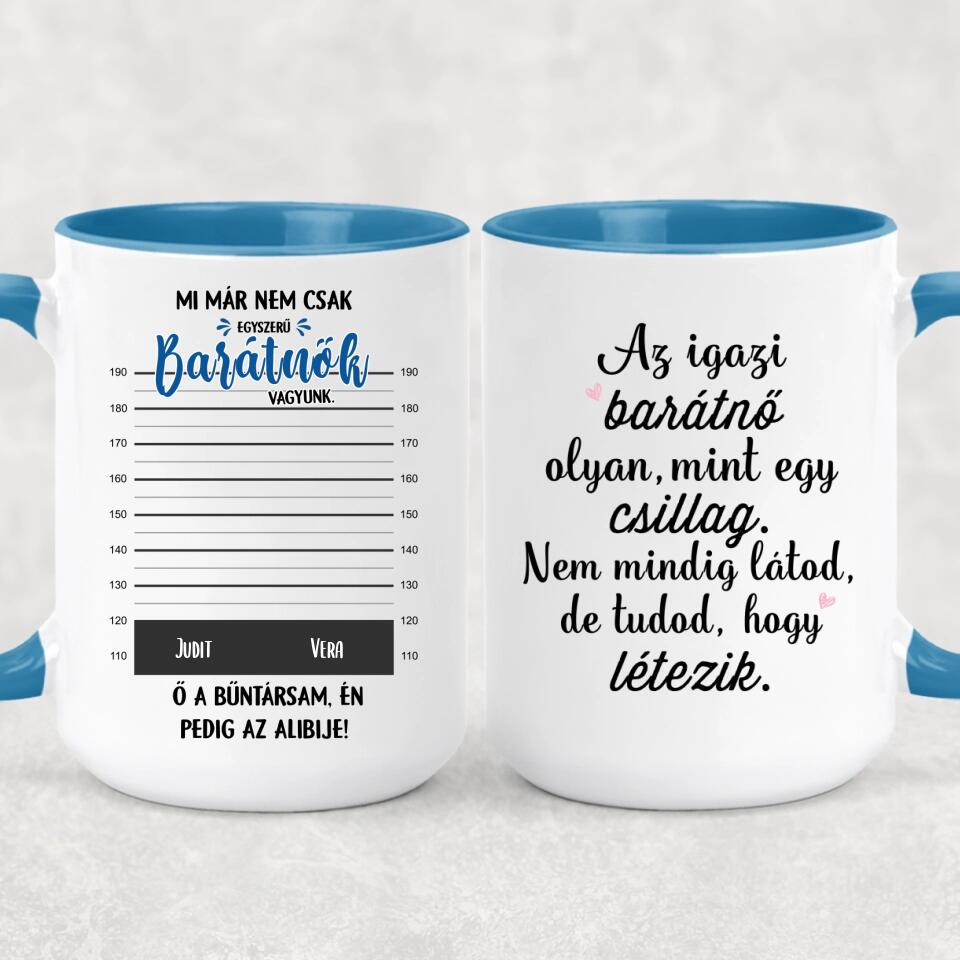 Egyedi bögre barátnőknek - bűntársak