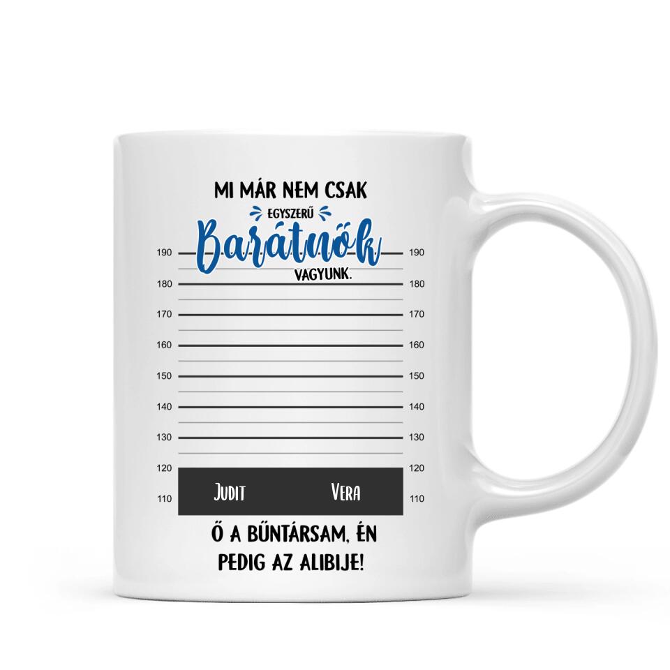 Egyedi bögre barátnőknek - bűntársak