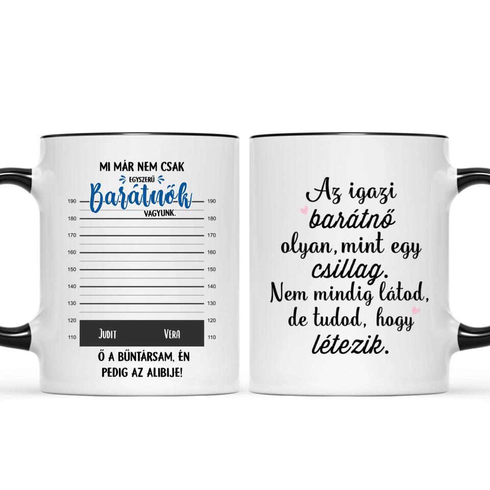 Egyedi bögre barátnőknek - bűntársak