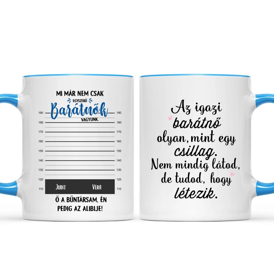 Egyedi bögre barátnőknek - bűntársak
