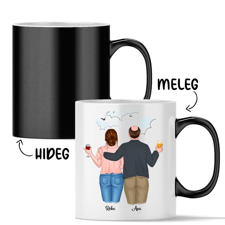 Egyedi bögre édesapáknak - akár 2 lánnyal