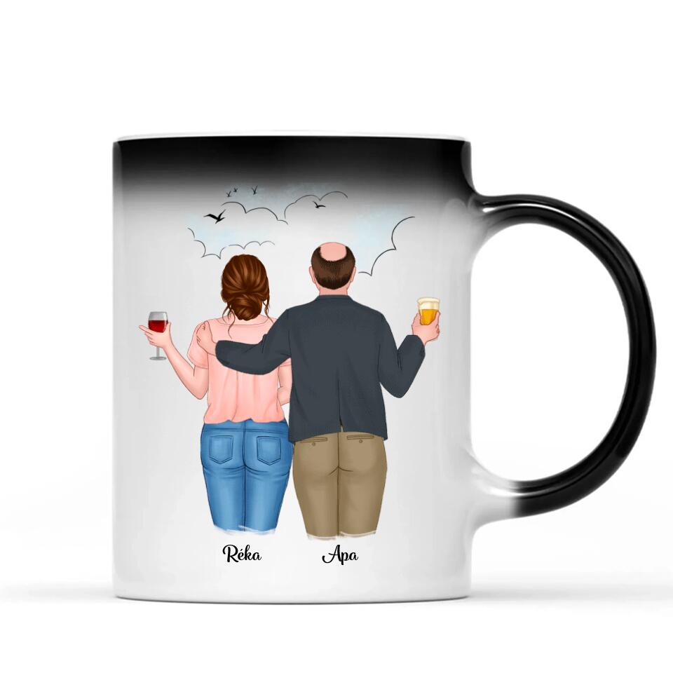 Egyedi bögre édesapáknak - akár 2 lánnyal