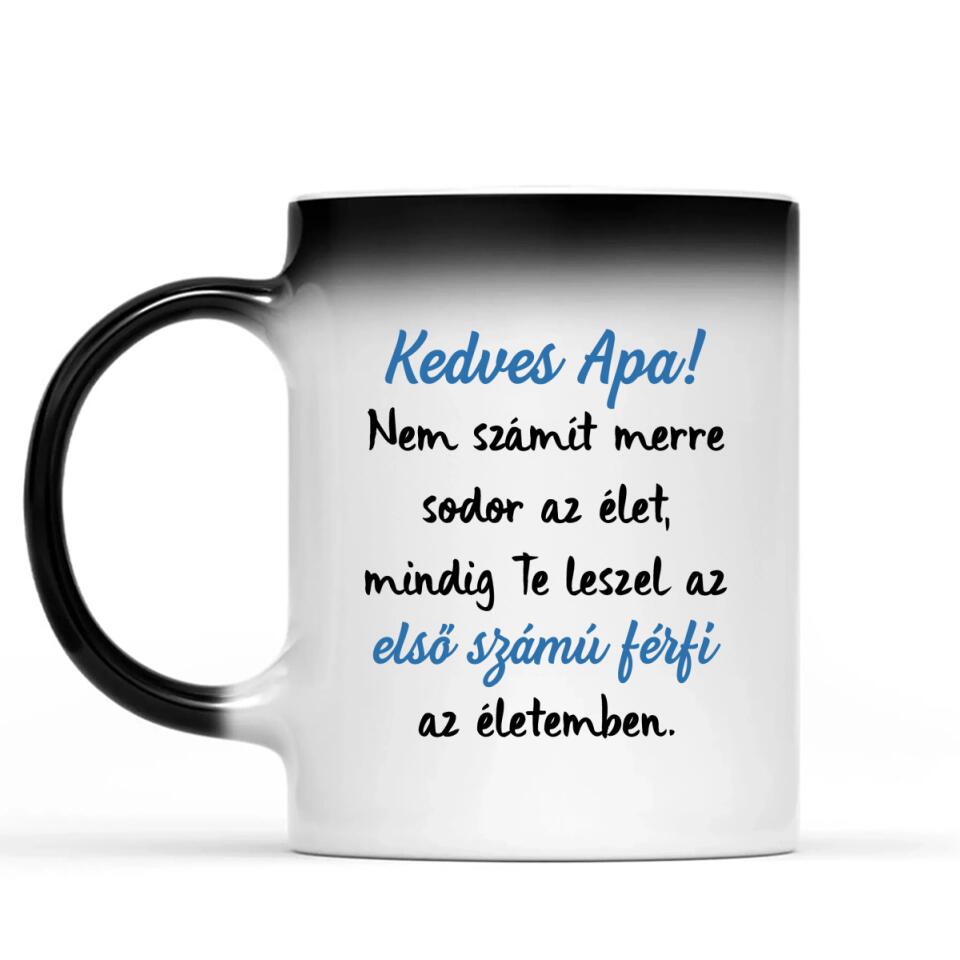 Egyedi bögre édesapáknak - apa kisgyermekkel