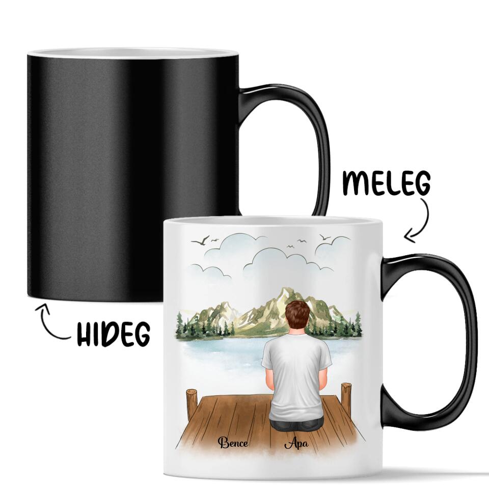 Egyedi bögre édesapáknak, akár 3 gyermekkel