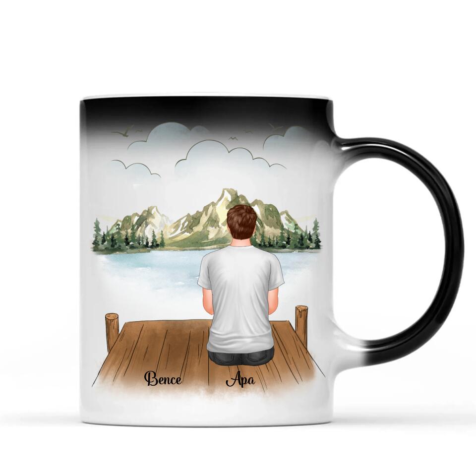 Egyedi bögre édesapáknak, akár 3 gyermekkel