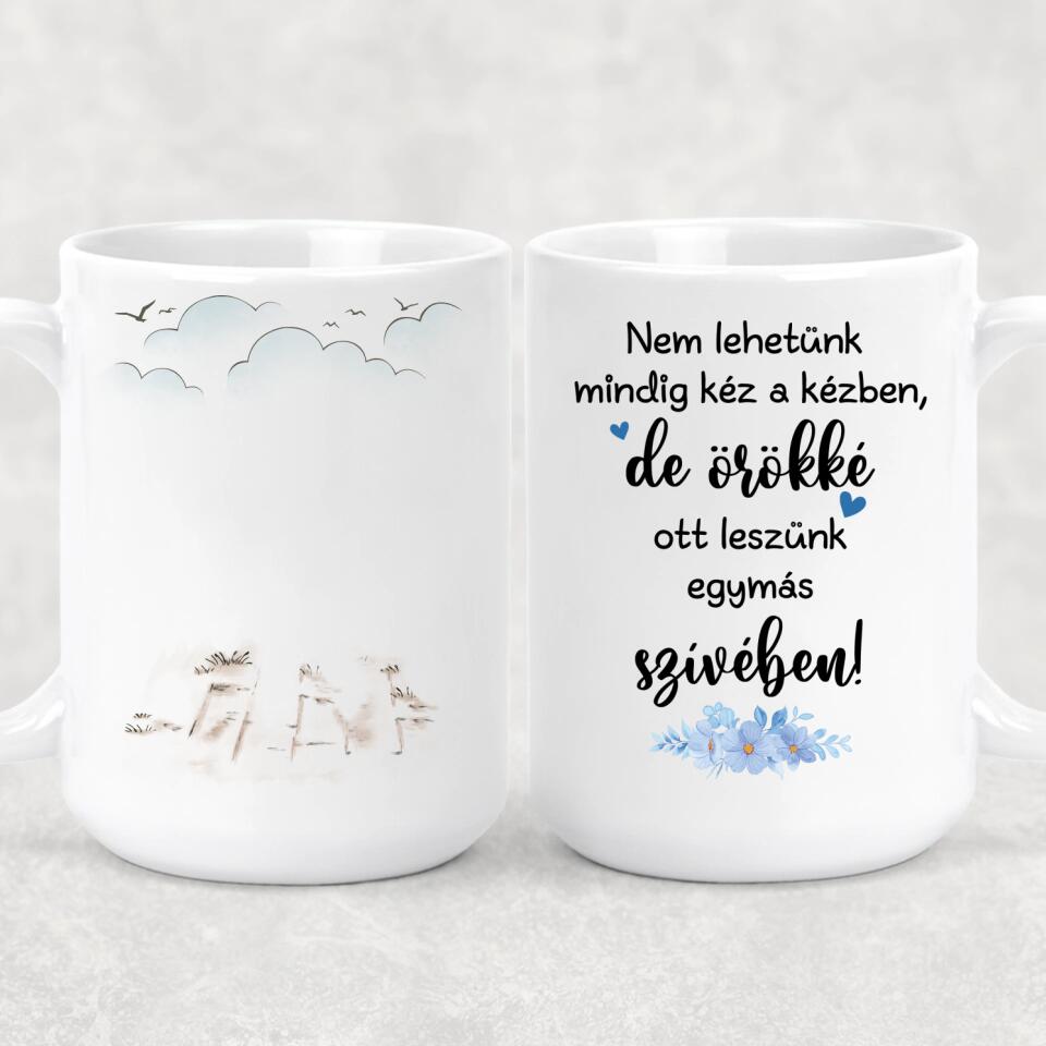 Egyedi bögre nagyszülőknek, akár 4 unokával