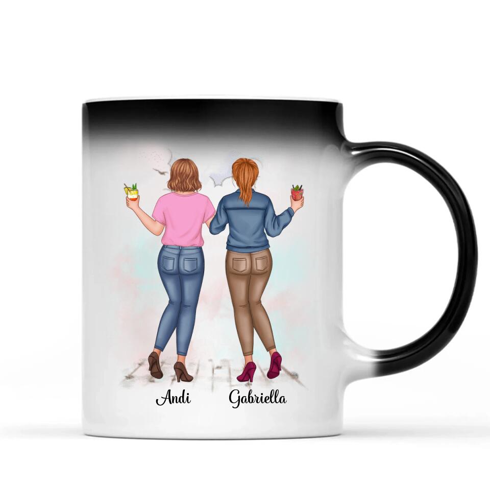 Egyedi bögre barátnőknek, az igaz barátság - akár 5 lánnyal