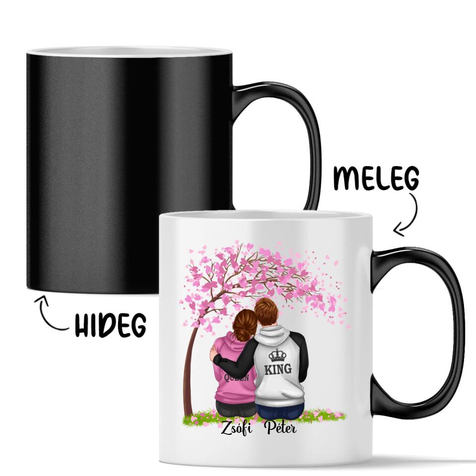 Egyedi bögre pároknak - King &amp; Queen
