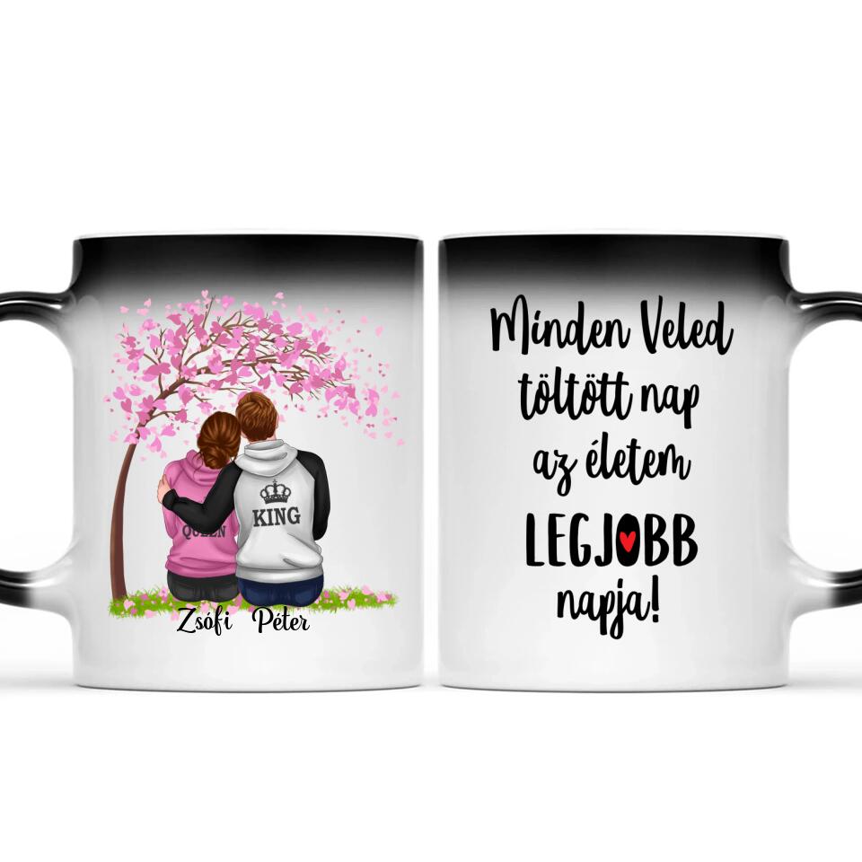 Egyedi bögre pároknak - King &amp; Queen