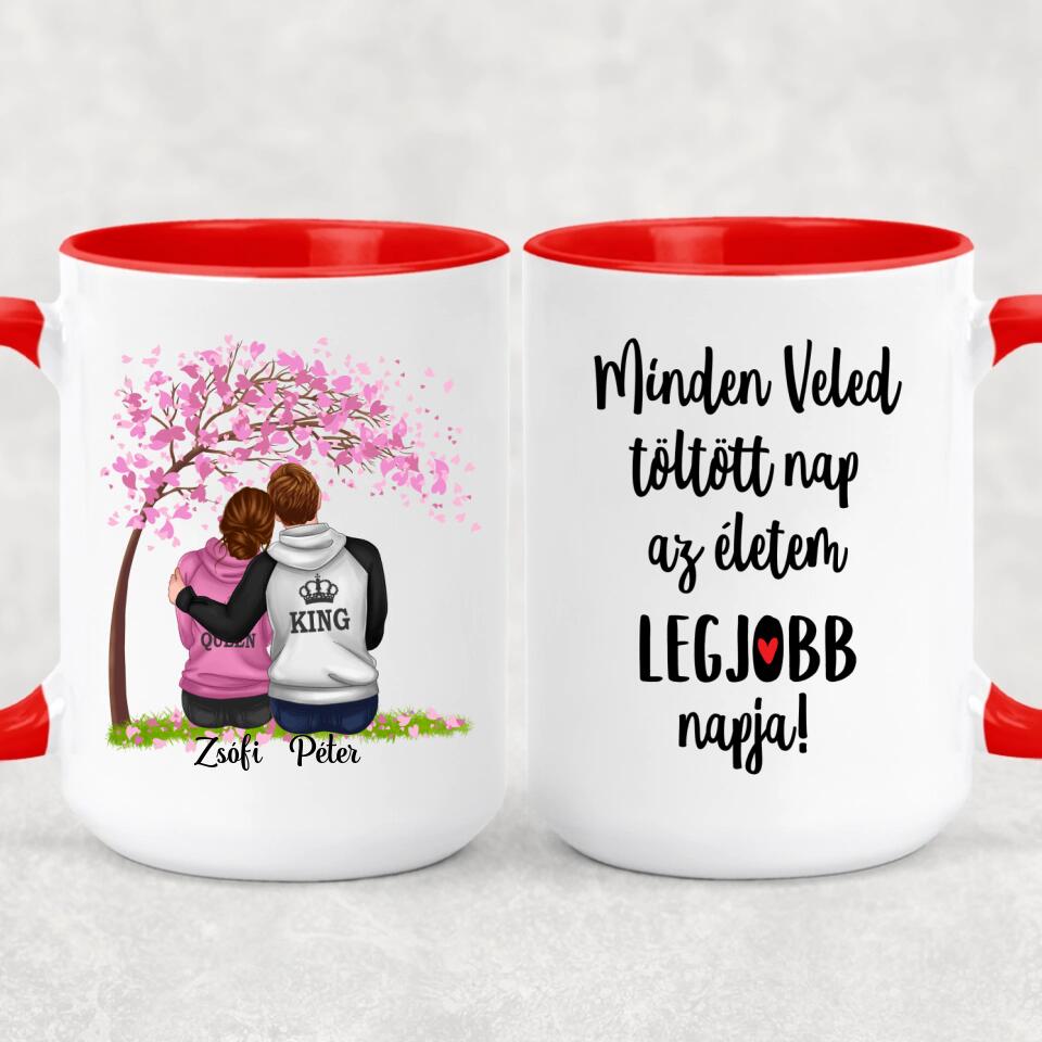 Egyedi bögre pároknak - King &amp; Queen