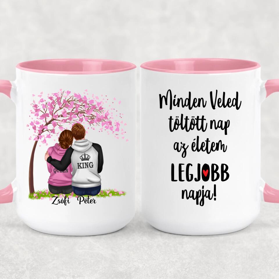 Egyedi bögre pároknak - King &amp; Queen