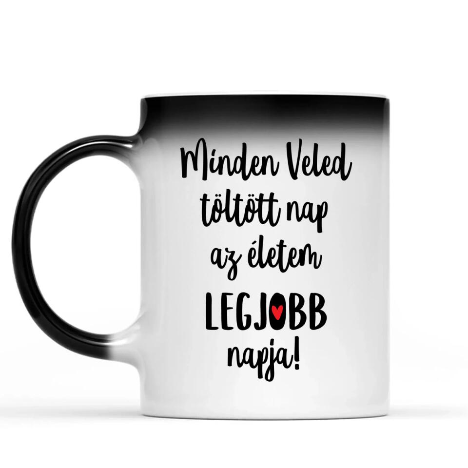 Egyedi bögre pároknak - szerelmeskedő figurák