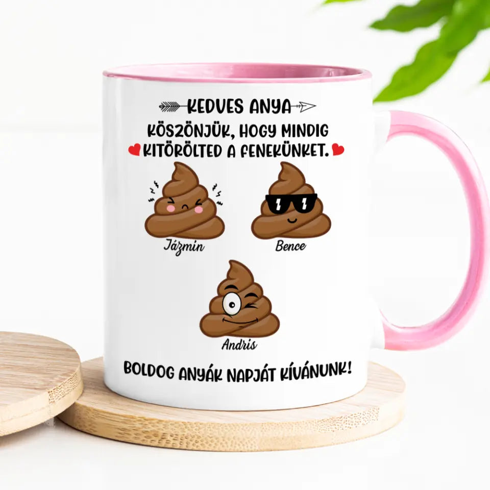 Egyedi vicces bögre anyák napjára - akár 6 gyermekkel