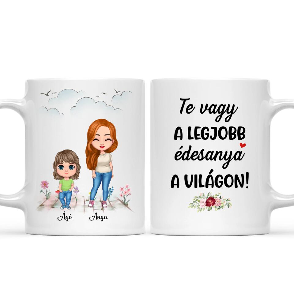 Egyedi anyák napi bögre - akár 4 gyermekkel