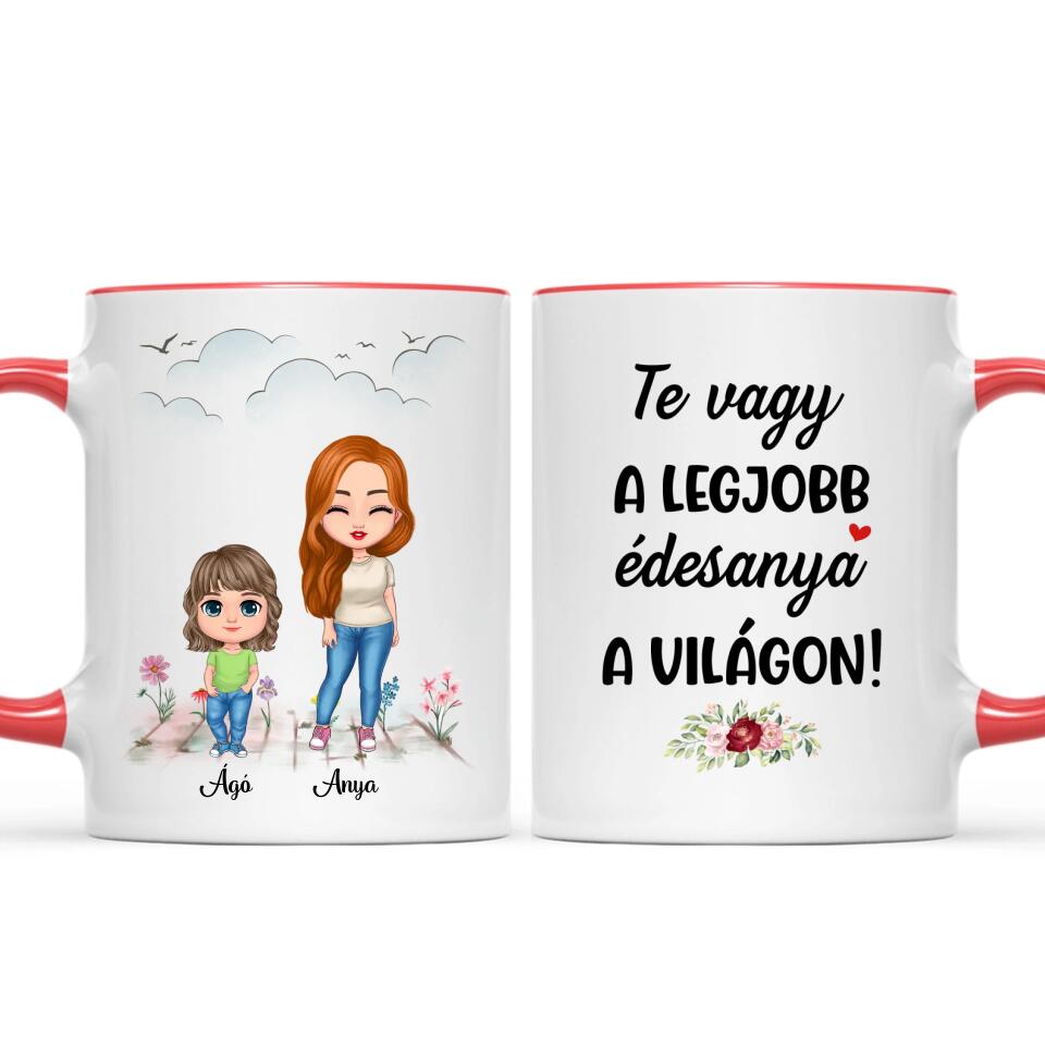 Egyedi anyák napi bögre - akár 4 gyermekkel