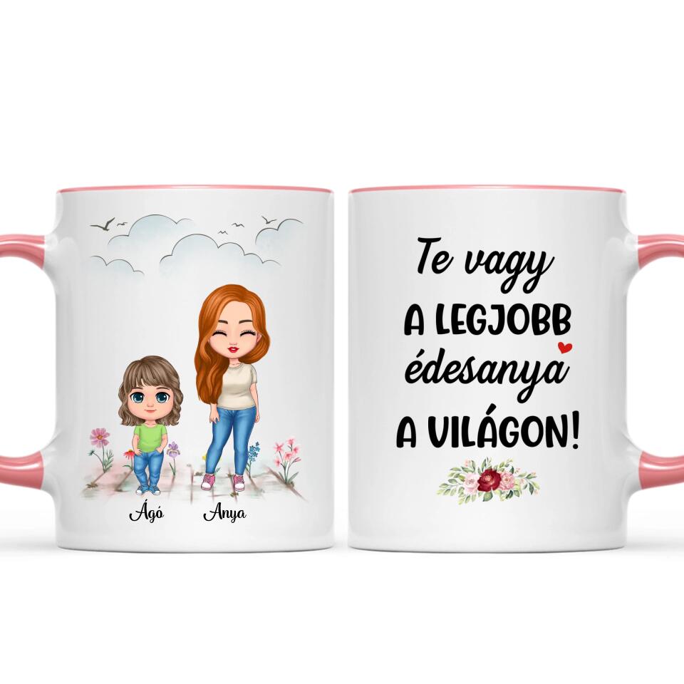 Egyedi anyák napi bögre - akár 4 gyermekkel