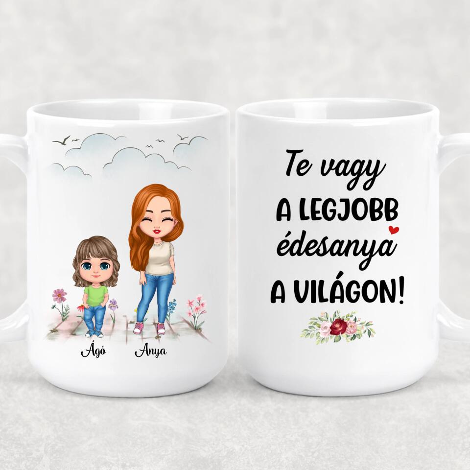 Egyedi anyák napi bögre - akár 4 gyermekkel