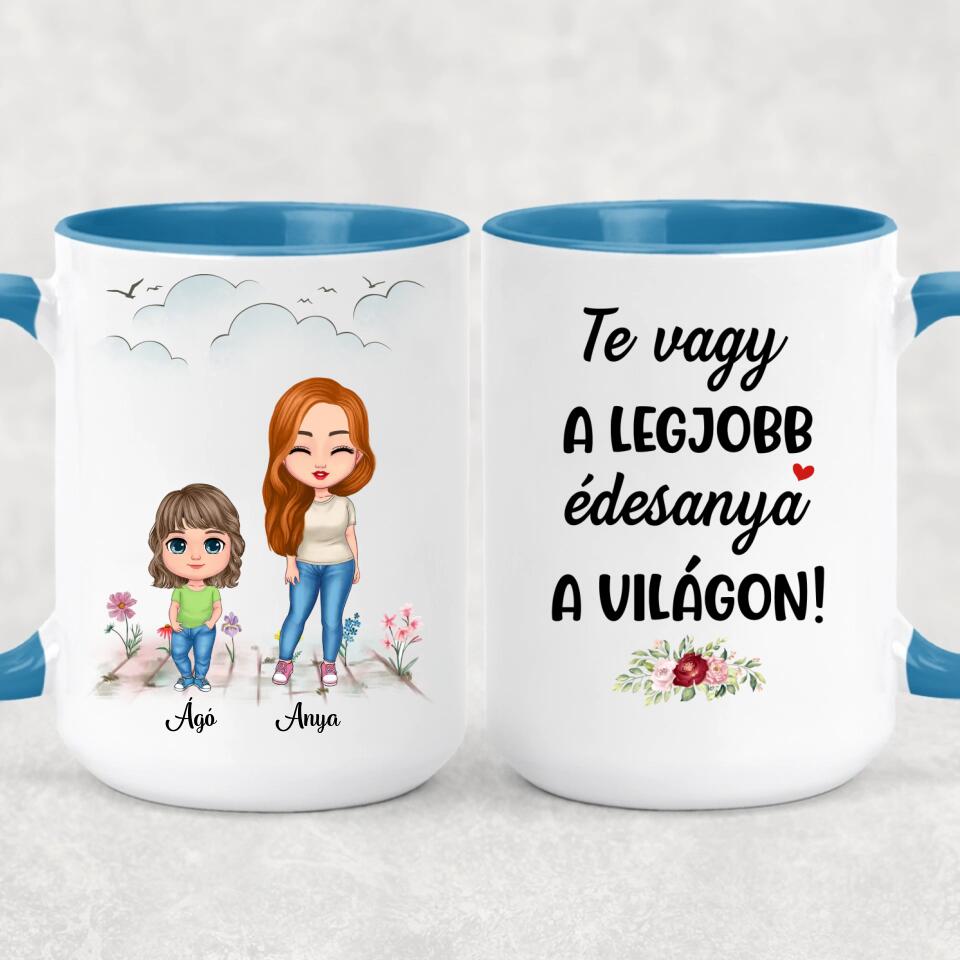 Egyedi anyák napi bögre - akár 4 gyermekkel
