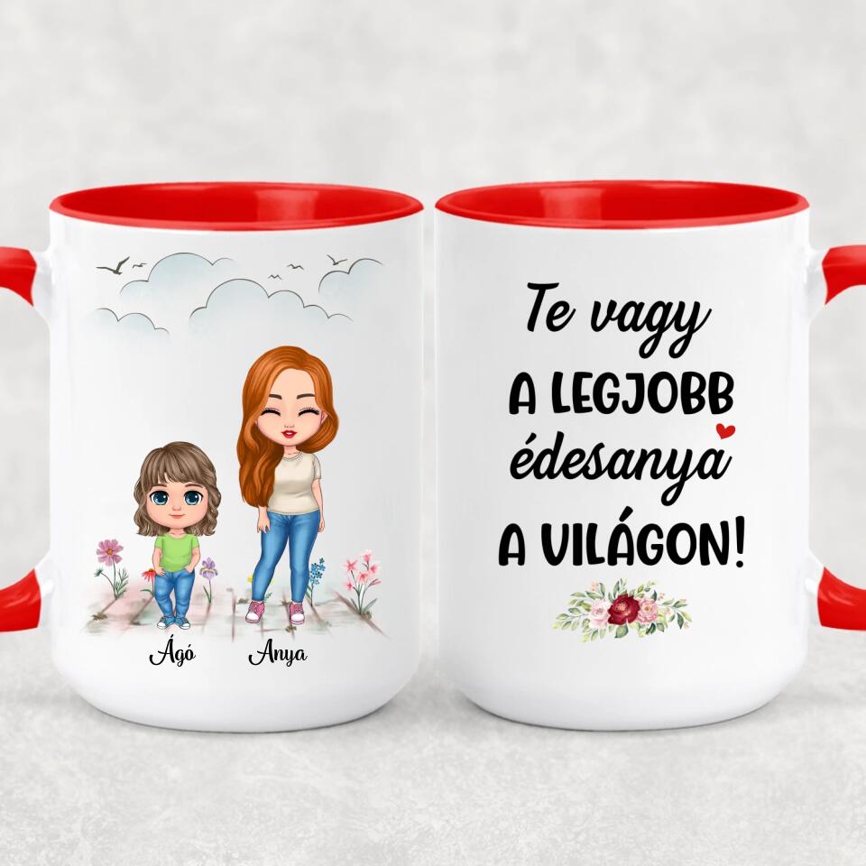 Egyedi anyák napi bögre - akár 4 gyermekkel