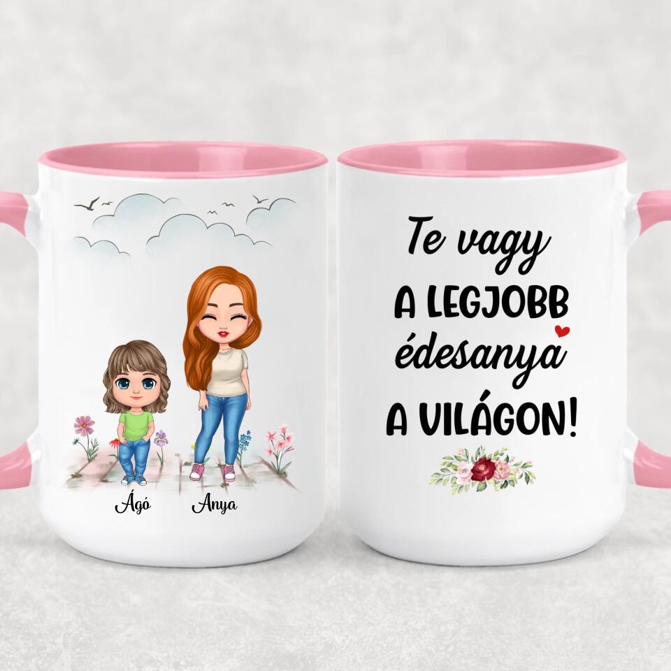 Egyedi anyák napi bögre - akár 4 gyermekkel