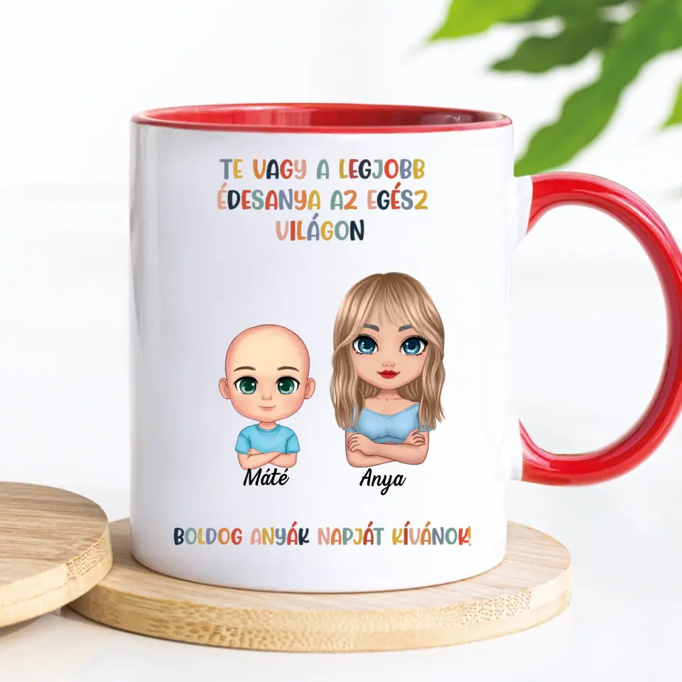 Egyedi bögre anyák napjára - Te vagy a legjobb