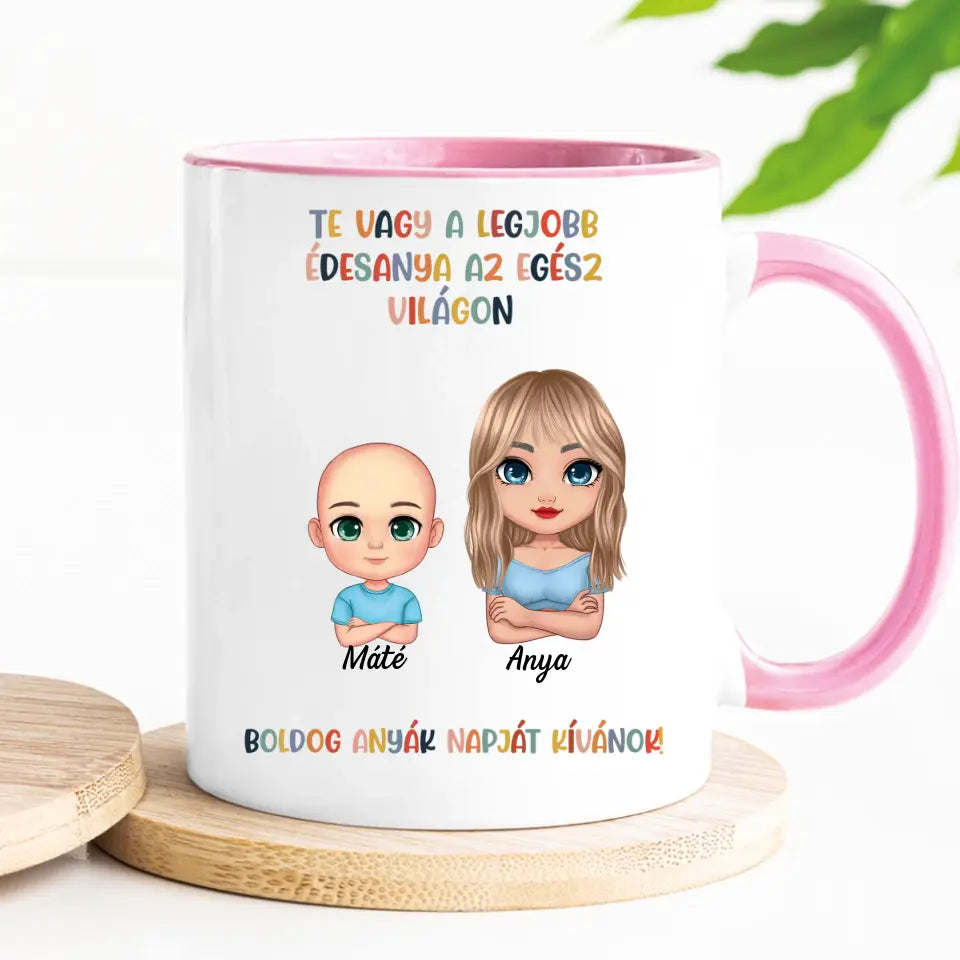 Egyedi bögre anyák napjára - Te vagy a legjobb