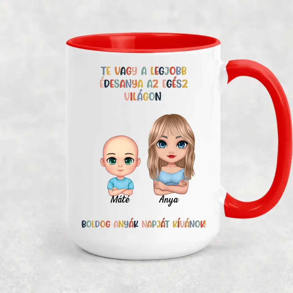 Egyedi bögre anyák napjára - Te vagy a legjobb