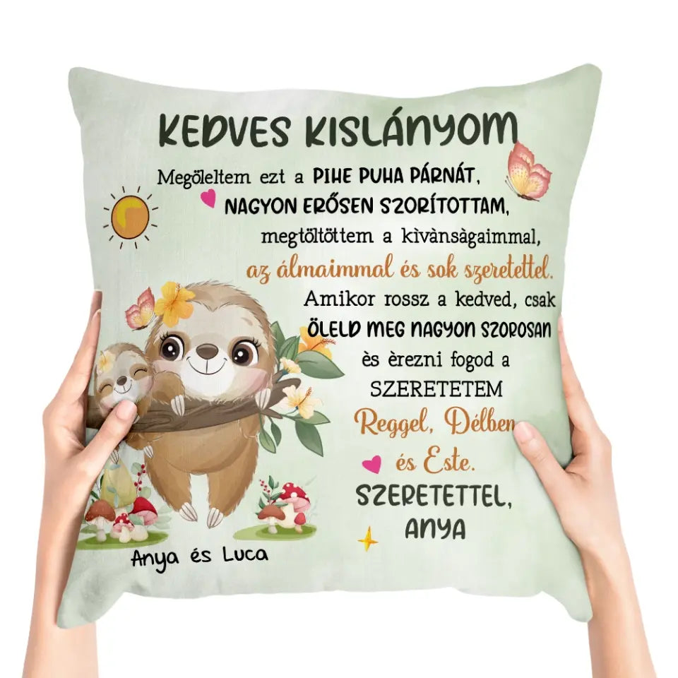 Egyedi párna gyerekeknek - cuki állatok
