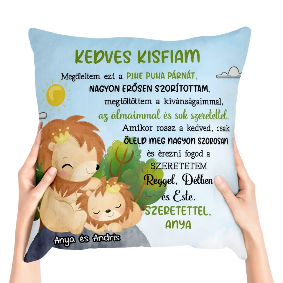 Egyedi párna gyerekeknek - cuki állatok