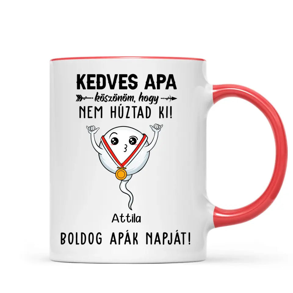 Egyedi vicces bögre apáknak, akár 4 gyerekkel