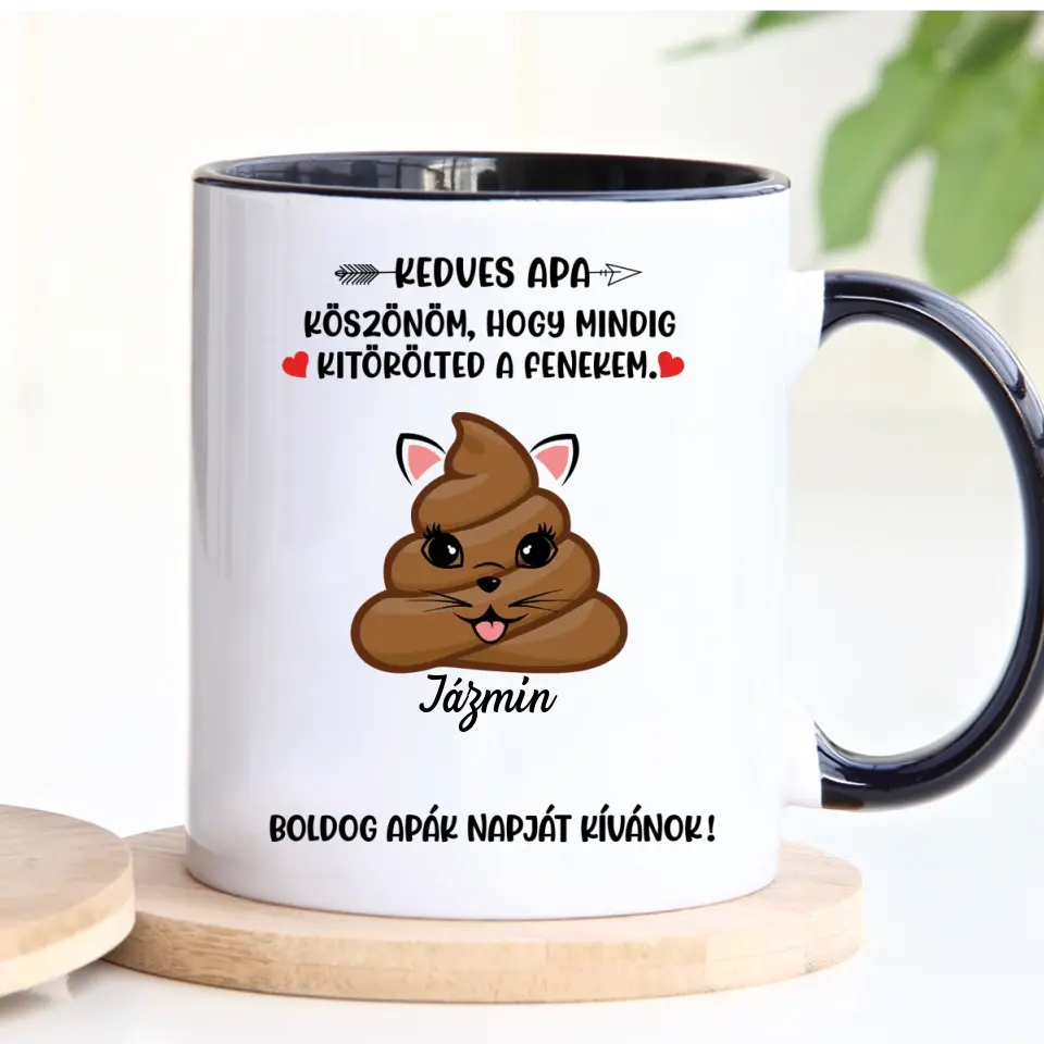Egyedi vicces bögre apák napjára - akár 6 gyermekkel
