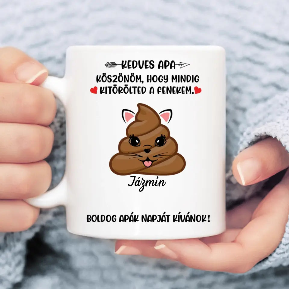 Egyedi vicces bögre apák napjára - akár 6 gyermekkel