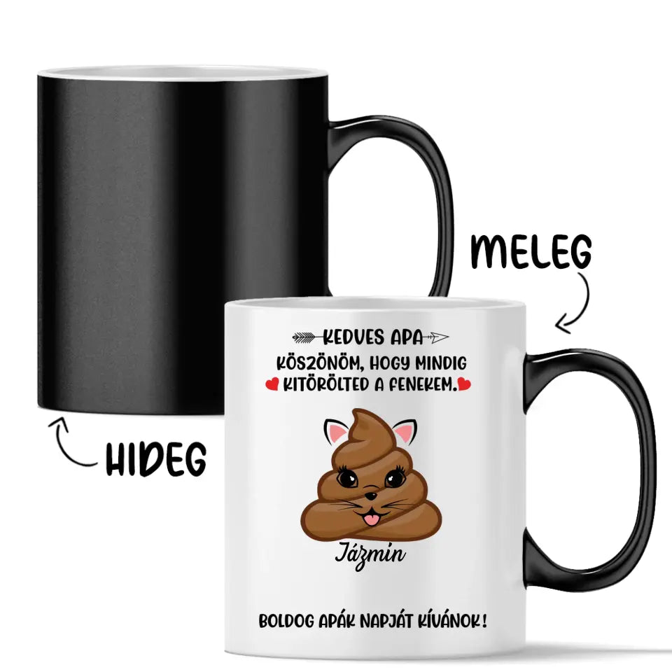 Egyedi vicces bögre apák napjára - akár 6 gyermekkel